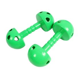 2 Pairs Dance/Gymnastics Props Toy Dumbbell with Bell Mushroom Plastic Dumbbell