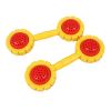 2 Pairs Sunflower Plastic Dumbbell Toy Dumbbell Gymnastics Props for Kids