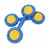 2 Pairs Gymnastics Props for Kids / Sunflower Plastic Dumbbell Toy Dumbbell