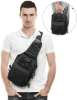 Men Backpack Tactical Sling Bag Chest Shoulder Body Molle Day Pack Pouch Black