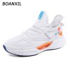 BOANXIL Men's Running Shoes Breathable Cushioning Non-Slip Wearable Sneakers Couple Gym Training Athletic Basketball Sneakers