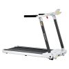 Portable Compact Treadmill;Electric Motorized 3.5HP;14KM/H;Medium Running Machine Motorised Gym 330lbs;Foldable for Home Gym Fitness Workout Jogging W