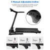 FYC Folding Treadmill for Home - 300 LBS Weight Capacity Running Machine with Incline/Bluetooth/APP, 3.25HP Foldable Electric Treadmill Easily Assembl