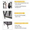 Sports Equipment Organizer; Sports Gear Basketball Storage with Baskets and Hooks; Ball Storage Rack; Garage Ball Storage; Sports Gear Storage; Rollin