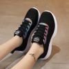 BOANXIL Women's Lace-Up Sneakers Running Shoes Breathable Outdoor Lightweight Sports Shoes Comfortable Sports Training Shoes