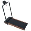 HP-P12ABK electric treadmill; folding treadmill; LCD display screen and mat holder; Home Office Gym Stand; 2.25HP Electric; Wood Electric Treadmill wi