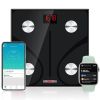 Rechargeable Smart Digital Bathroom Weighing Scale with Body Fat and Water Weight for People; Bluetooth BMI Electronic Body Analyzer Machine; 400 lbs.