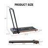 HP-P12ABK electric treadmill; folding treadmill; LCD display screen and mat holder; Home Office Gym Stand; 2.25HP Electric; Wood Electric Treadmill wi