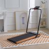 HP-P12ABK electric treadmill; folding treadmill; LCD display screen and mat holder; Home Office Gym Stand; 2.25HP Electric; Wood Electric Treadmill wi