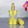 40ML Gold Antique Spray Perfume Dispenser Bottle Frosted Glass Empty Toner Bottle Refillable Container