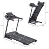 Electric Motorized Treadmill with Audio Speakers; Max. 10 MPH and Incline for Home Gym