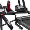 Folding Treadmill Electric Running Machine Walking Jogging Machine with 3 Level Incline 12 Preset Programs for Home Gym