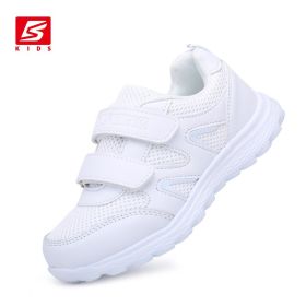 Children's Sneakers Leather Casual Shoes for Girls Tennis Shoes Kids Sports Running Shoes Flat with Girls Boys Sneaker 2020 New (Color: 424513-WM, size: 26)