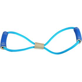 Yoga Fitness Equipment Rubber Exercise Pull Rope (Color: Blue, Type: Pull Rope)