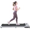 2 in 1 Under Desk Electric Treadmill 2.5HP;  with Bluetooth APP and speaker;  Remote Control;  Display;  Walking Jogging Running Machine Fitness Equip