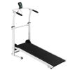 Home Fitness Exercise Portable Motorized Shock-Absorbing Folding Manual Treadmill