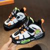 Fashion Children Winter Sneakers Autumn Boys Girls Middle Cut Cotton Velvet Warm Sports Running Shoes Baby Soft Microfiber Shoes