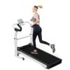 Home Fitness Exercise Portable Motorized Shock-Absorbing Folding Manual Treadmill